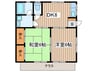 ハイツはなわ 2DKの間取り