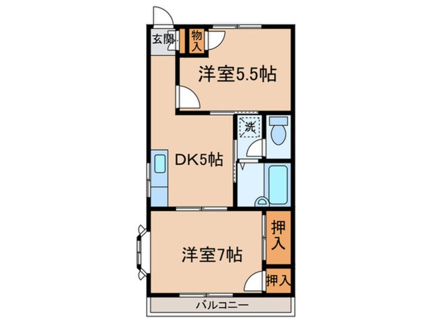 間取図 スバルハイツ