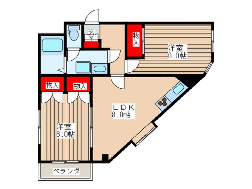 間取図 シティコート八王子