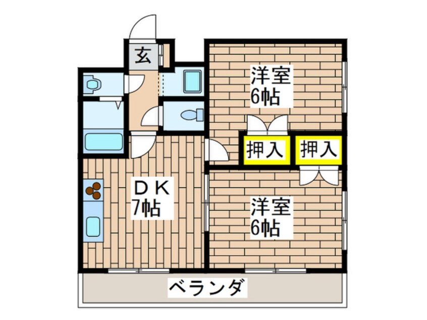 間取図 シティコート八王子