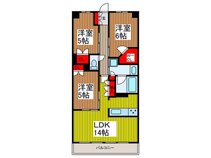 間取り図 グランカーサ川口青木町公園