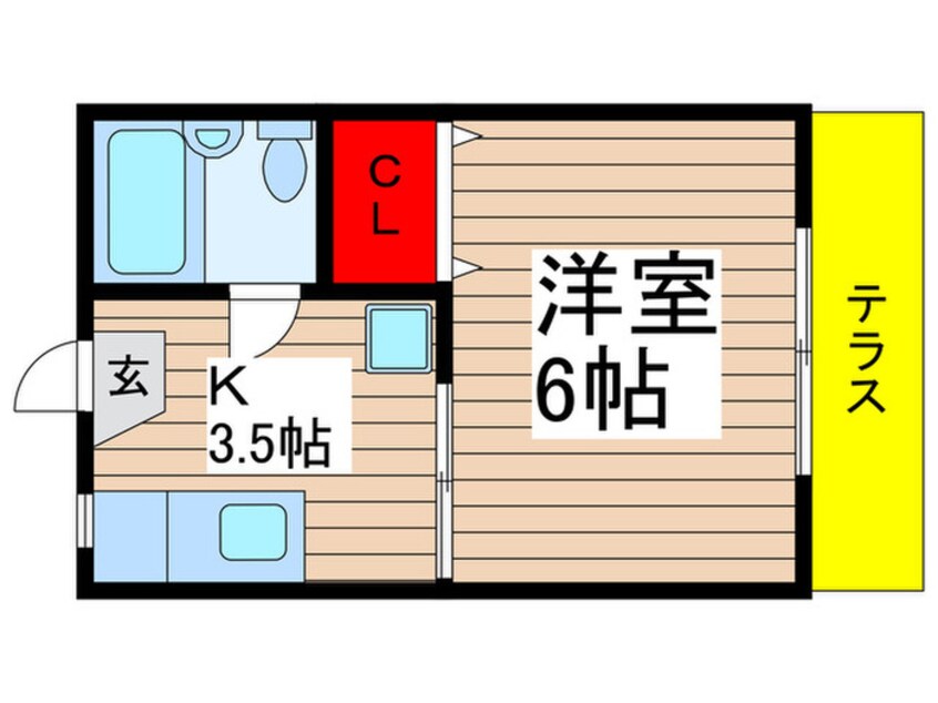 間取図 コーポ八幡