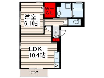 間取図 ヴィラ・パークＤＯＨＫＡＩ