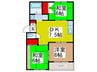 ドミ－ル吉田 3DKの間取り