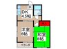 ホワイトハイツ 2DKの間取り