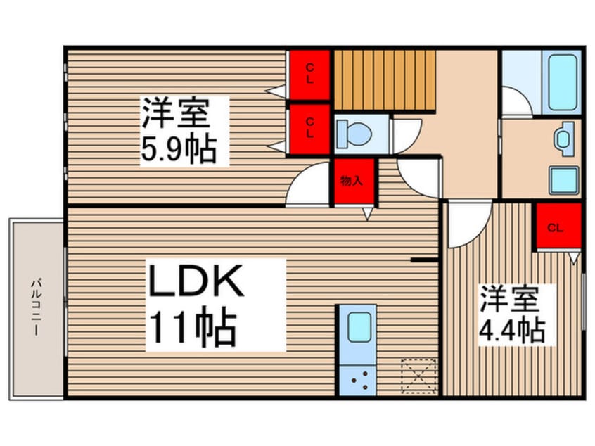 間取図 仮）ユアメゾン宮戸