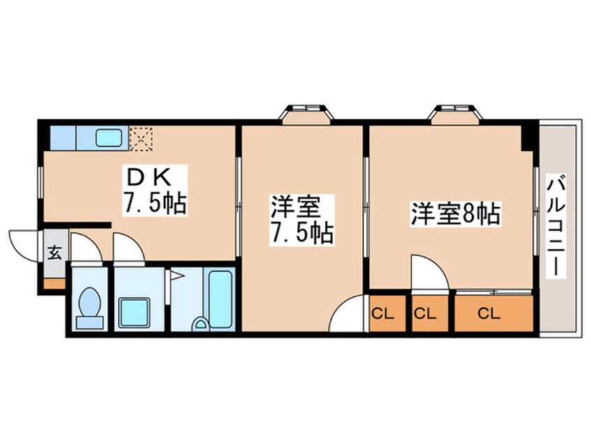 間取図 ルシール五番館