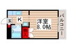 第１１メゾンエステルナ 1Kの間取り