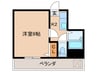 ハイツプルメリア 1Kの間取り