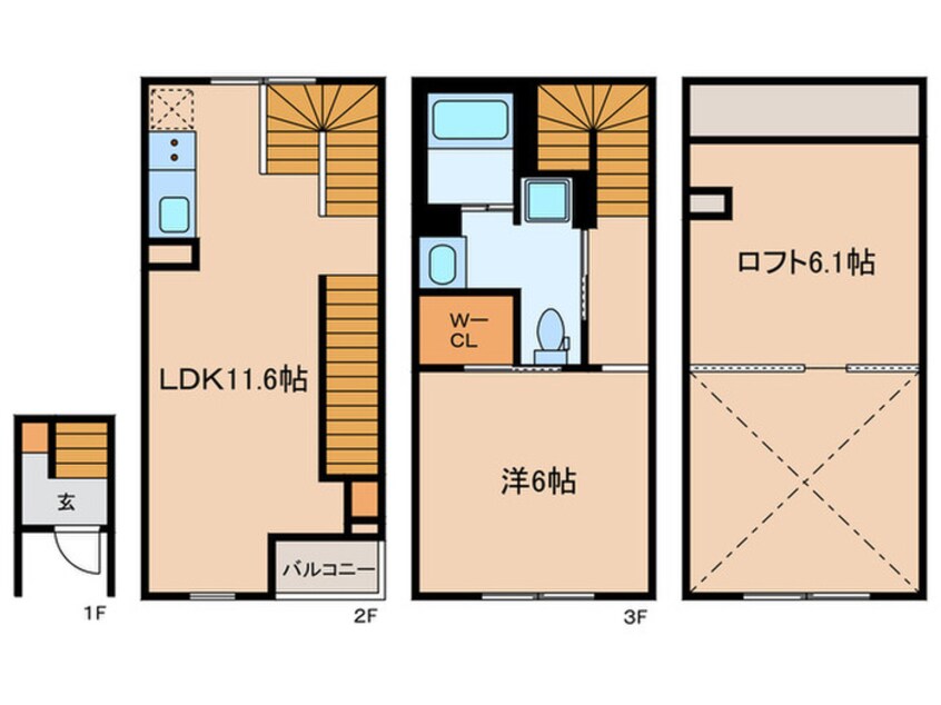 間取図 FLUFFY自由が丘