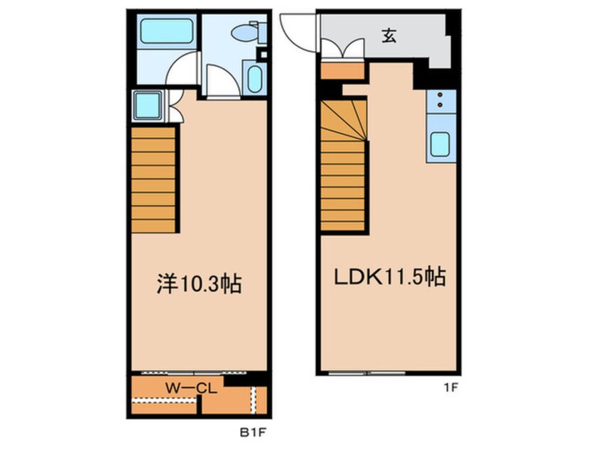 間取図 FLUFFY自由が丘