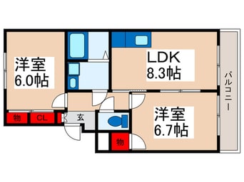 間取図 サンシティヒコタ　Ｃ－３