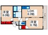 サンシティヒコタ　Ｃ－３ 2LDKの間取り