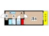 フォアグレイス 1Kの間取り