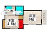 コーポ浅間荘 2Kの間取り