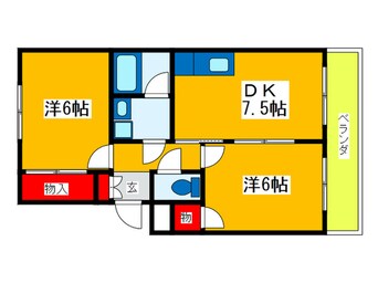 間取図 SUNCTY HIKOTA  C-2