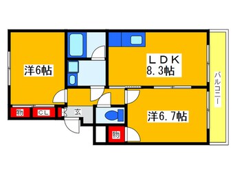 間取図 SUNCITY HIKOTA  B-1