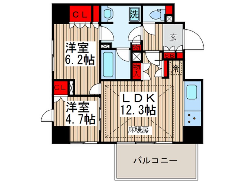 間取図 アトラス葛西レジデンス(504)