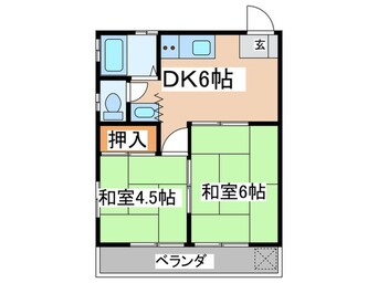 間取図 コーポエムエイティ