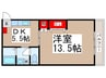 ワコ－スクエア－ハイツ 1DKの間取り