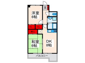 間取図 エスポワ－ル篠崎２
