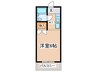 城山ハイツ 1Rの間取り