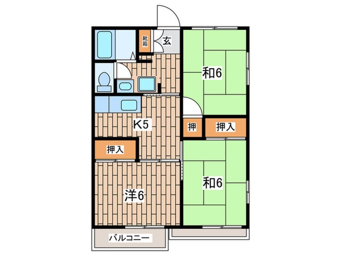 間取り図 グリーンコーポ三ッ沢