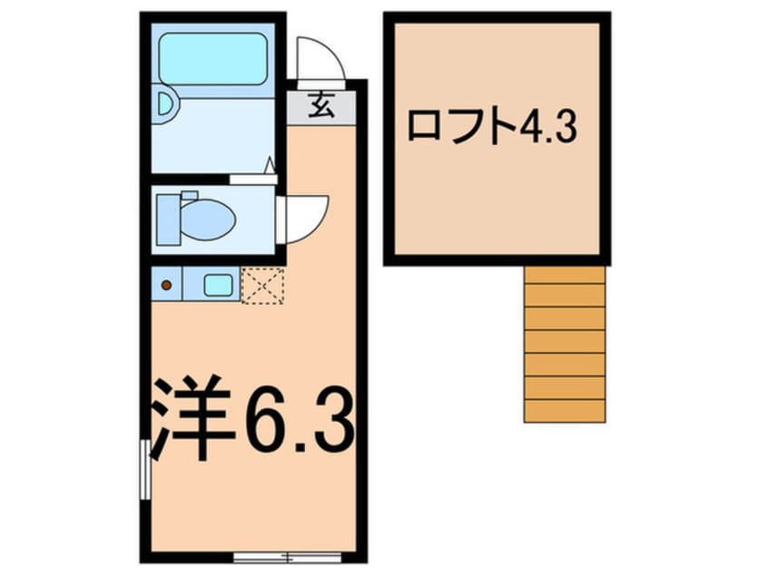 間取図 ユナイト浅田エリーナリグビー