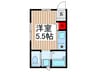 メイプールパレス 1Rの間取り