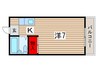 平和マンション 1Kの間取り