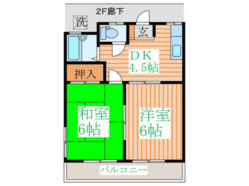 間取図 グリーンコーポ下保谷Ａ