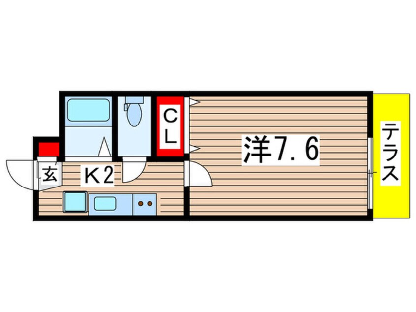 間取図 ＱＵＡＬＩＡ Ｖ