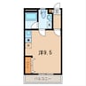リバティ 1Rの間取り