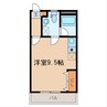 リバティ 1Rの間取り