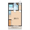 リバティ 1Rの間取り