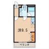 リバティ 1Rの間取り