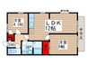 プロムナード２番館 2LDKの間取り