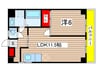 カーサＭ．Ｕ 1LDKの間取り