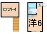 ユナイト市場マルチェロ 1Rの間取り