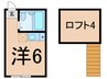 ユナイト市場マルチェロ 1Rの間取り