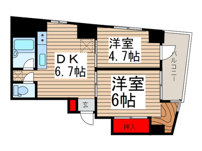 間取図 阪上ロイヤルハイツ第二