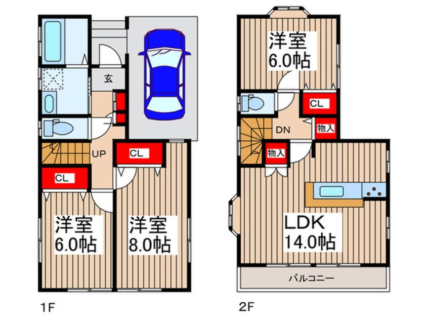 間取図 水宮貸家