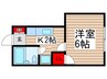 ヴィラ薬円台 1Kの間取り