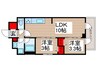 グランカーサ町屋Ⅱ 2LDKの間取り