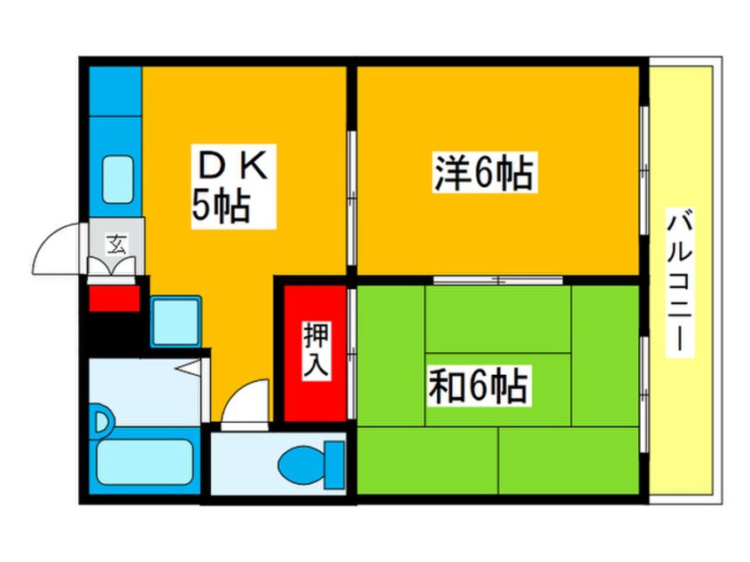 間取図 アゼリア富士見Ｂ棟