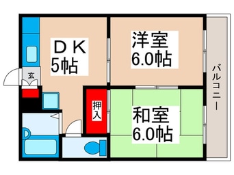 間取図 アゼリア富士見Ｂ棟