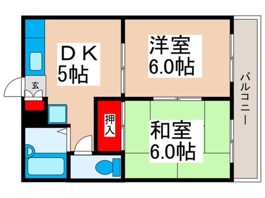 間取図 アゼリア富士見Ｂ棟