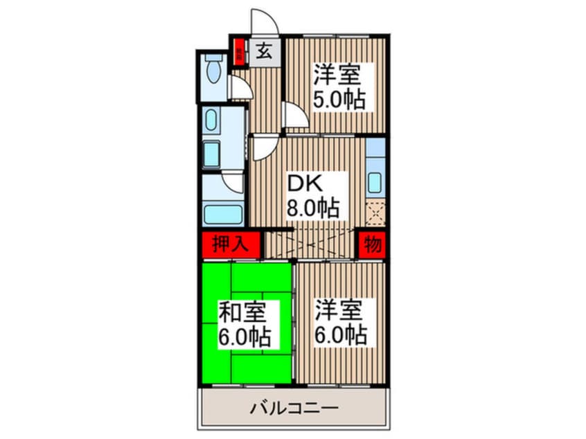 間取図 ラ・フォンテ－ヌ