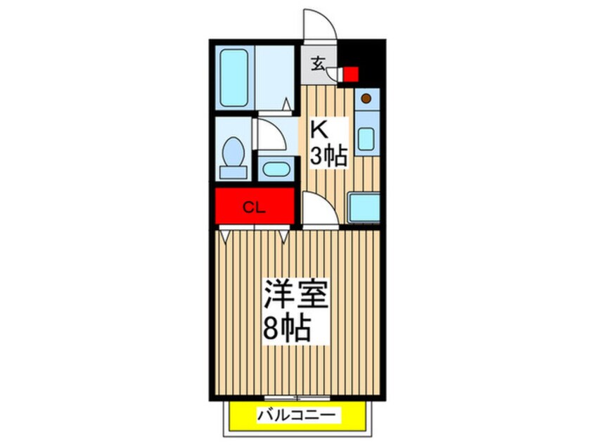 間取図 アドミラブ－ル
