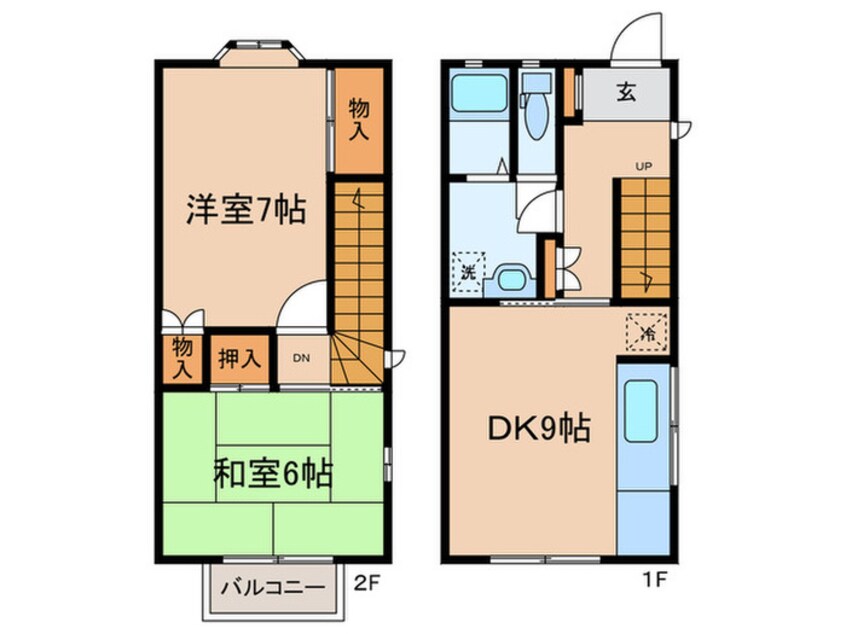 間取図 富士コーポB